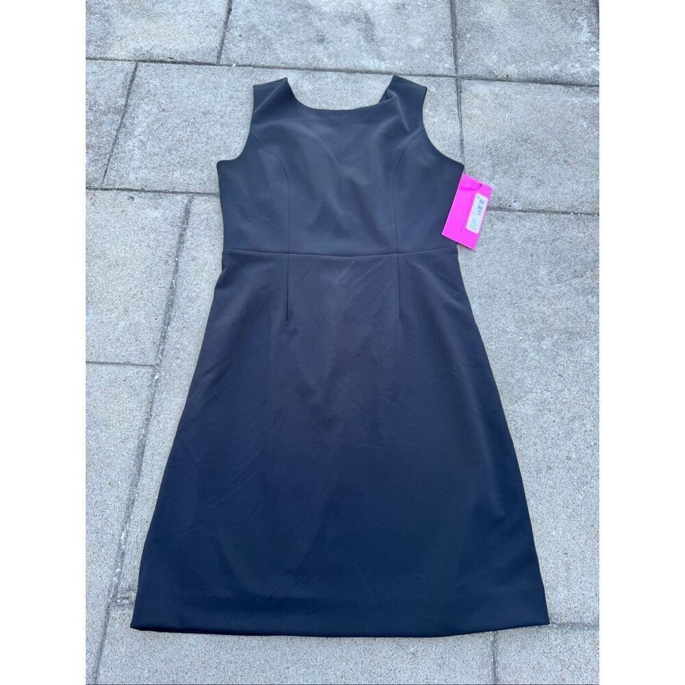 Betsey Johnson Black Dress Size 8 NWT Cutout Back Sleeveless Fit & Flare Cocktai